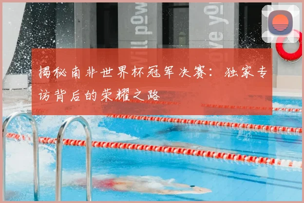 揭秘南非世界杯冠军决赛：独家专访背后的荣耀之路