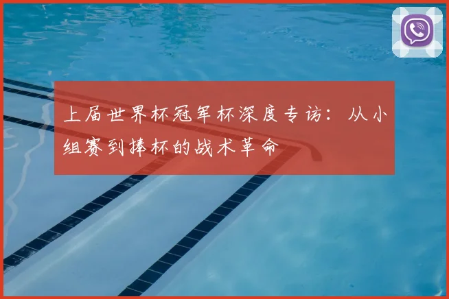 上届世界杯冠军杯深度专访:从小组赛到捧杯的战术革命