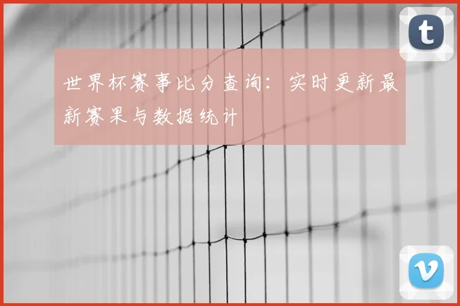 世界杯赛事比分查询：实时更新最新赛果与数据统计
